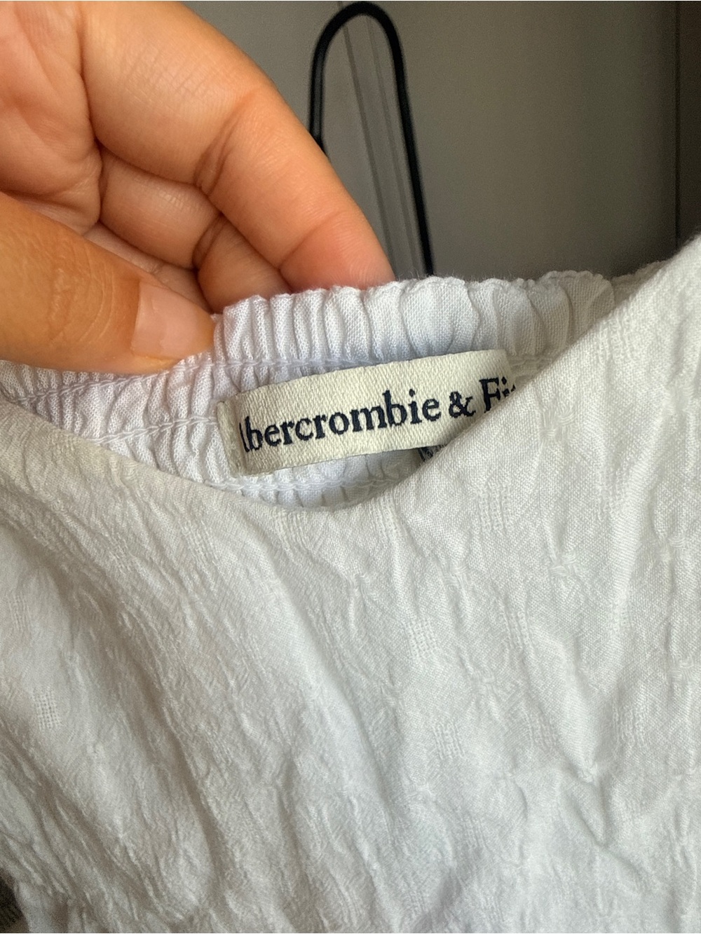 Abercrombie & Fitch White Tiered Tie-Shoulder Maxi Dress - Picture 3 of 7